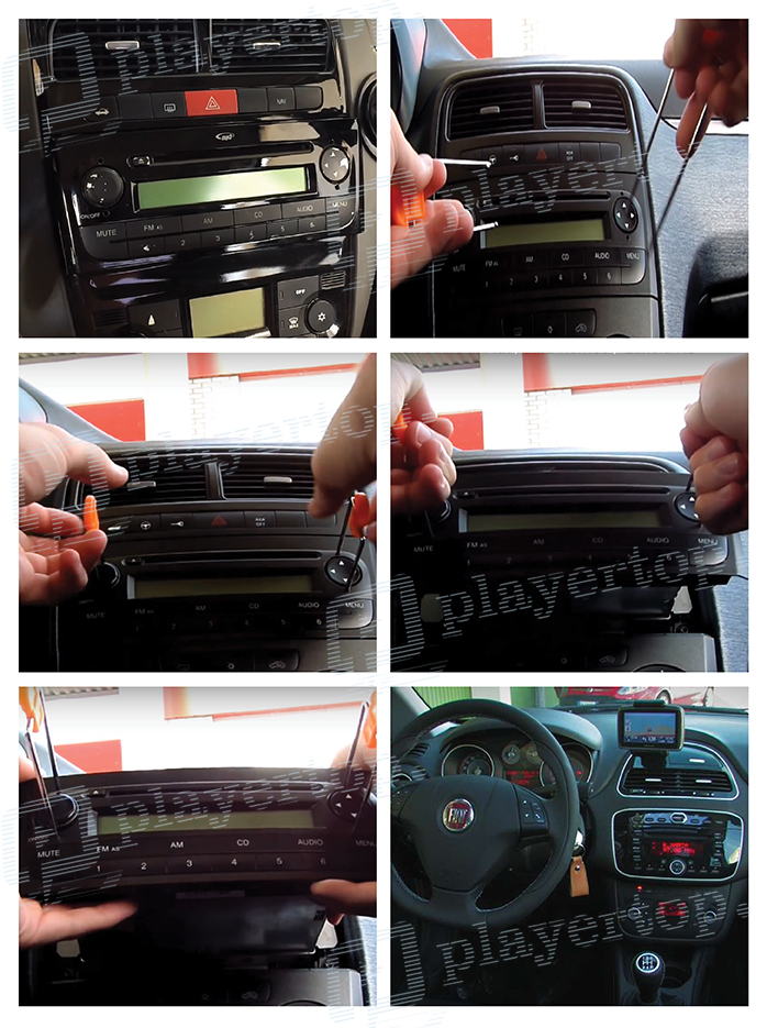 Installation autoradio Fiat Linea